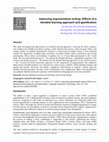 Research paper thumbnail of Improving argumentative writing : Effects of a blended learning approach and gamification