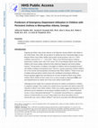 Research paper thumbnail of Predictors of emergency department use in children with persistent asthma in metropolitan Atlanta, Georgia