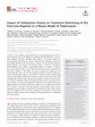 Research paper thumbnail of Impact of Clofazimine Dosing on Treatment-Shortening of the First-Line Regimen in a Mouse Model of Tuberculosis