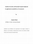 Research paper thumbnail of Synthesis of an oleic acid based pH-responsive lipid and its application in nanodelivery of vancomycin