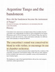 Research paper thumbnail of Argentine Tango and the bandoneon