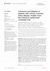 Research paper thumbnail of Colchicine and diabetes in patients with chronic coronary artery disease: insights from the LoDoCo2 randomized controlled trial