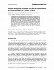 Research paper thumbnail of Thermal Hydrolysis of Orange Peel and its Fermentation with Alginate Beads to Produce Ethanol