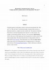 Research paper thumbnail of Big questions, existential narratives, and you.
Common and not-so-common answers to the big question “Who am I?”