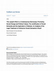 Research paper thumbnail of The Lawyer's Role in a Contemporary Democracy, Promoting Social Change and Political Values, The Juridification of Social Demands and the Application of Statutes: An Analysis of the Legal Treatment of Antiracism Social Demands in Brazil