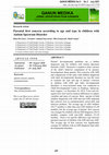 Research paper thumbnail of Parental first concern according to age and type in children with ASD