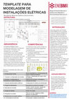 Research paper thumbnail of Template para modelagem de intalações elétricas