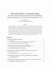 Research paper thumbnail of The Logical Theory of Canonical Maps: The Elements &amp; Distinctions Analysis of the Morphisms, Duality, Canonicity, and Universal Constructions in Sets