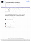 Research paper thumbnail of Four ways from universal to particular: how Chomsky’s principles-and-parameters model is not selectionist