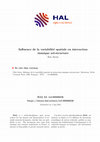 Research paper thumbnail of Influence of spatial variability on seismic soil-structure interaction