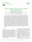 Research paper thumbnail of Biodiversity impacts of climate change – the PRONAS software as educational tool