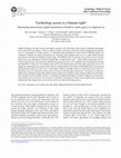 Research paper thumbnail of Technology access is a human right! Illuminating intersectional, digital determinants of health to enable agency in a digitized era