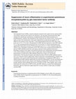 Research paper thumbnail of Suppression of neuro inflammation in experimental autoimmune encephalomyelitis by glia maturation factor antibody