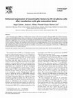 Research paper thumbnail of Enhanced expression of neurotrophic factors by C6 rat glioma cells after transfection with glia maturation factor