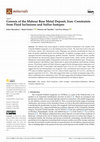 Research paper thumbnail of Genesis of the Mahour Base Metal Deposit, Iran: Constraints from Fluid Inclusions and Sulfur Isotopes