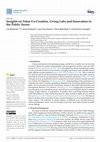 Research paper thumbnail of Insights on Value Co-Creation, Living Labs and Innovation in the Public Sector