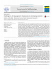 Research paper thumbnail of Challenges in the management of glaucoma in developing countries