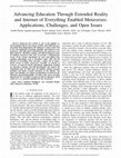 Research paper thumbnail of Advancing Education Through Extended Reality and Internet of Everything Enabled Metaverses: Applications, Challenges, and Open Issues