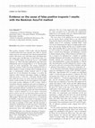 Research paper thumbnail of Evidence on the cause of false positive troponin I results with the Beckman AccuTnI method