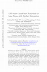 Research paper thumbnail of CNN-based Classification Framework for Lung Tissues with Auxiliary Information