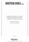 Research paper thumbnail of Il diritto dei contratti ed il bene costituzionalmente garantito "ambiente". Questioni e scenari