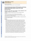 Research paper thumbnail of Proximal relationships between PTSD symptoms and drinking among female college students: Results from a daily monitoring study