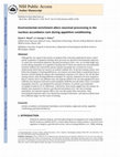 Research paper thumbnail of Environmental enrichment alters neuronal processing in the nucleus accumbens core during appetitive conditioning