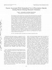 Research paper thumbnail of Factors associated with nonmedical use of prescription opioids among heroin-abusing research volunteers