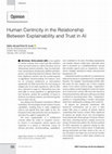 Research paper thumbnail of Human Centricity in the Relationship Between Explainability and Trust in AI