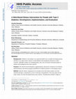 Research paper thumbnail of A Web-Based Dietary Intervention for People with Type 2 Diabetes: Development, Implementation, and Evaluation