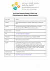 Research paper thumbnail of An Experimental Study of FSO Link Performance in Desert Environment