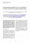 Research paper thumbnail of Ground-penetrating Radar survey at the Basilica of Santa Caterina D\'Alessandria (Galatina-Italy)