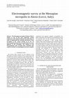 Research paper thumbnail of Electromagnetic survey at the messapian necropolis in Alezio (Lecce, Italy)