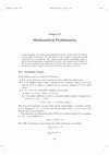 Research paper thumbnail of Mathematical Preliminaries