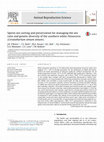 Research paper thumbnail of Sperm sex-sorting and preservation for managing the sex ratio and genetic diversity of the southern white rhinoceros (Ceratotherium simum simum)