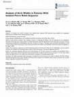 Research paper thumbnail of Analysis of Arch Widths in Patients With Isolated Pierre Robin Sequence