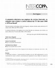 Research paper thumbnail of A memória televisiva nas páginas da revista Intervalo: as relações com o leitor e a nova cultura da TV dos anos 1960 e 1970 no Brasil