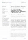 Research paper thumbnail of Therapeutic potential of ginseng leaf extract in inhibiting mast cell-mediated allergic inflammation and atopic dermatitis-like skin inflammation in DNCB-treated mice