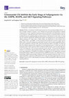 Research paper thumbnail of Ginsenoside CK Inhibits the Early Stage of Adipogenesis via the AMPK, MAPK, and AKT Signaling Pathways