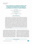 Research paper thumbnail of Usage frequencies of complement-taking verbs in Spanish and English: Data from Spanish monolinguals and Spanish—English bilinguals