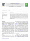 Research paper thumbnail of Neural evidence for a multifaceted model of attachment security