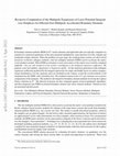 Research paper thumbnail of Efficient Fast Multipole Accelerated Boundary Elements via Recursive Computation of Multipole Expansions of Integrals