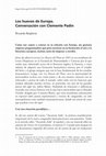 Research paper thumbnail of Los huevos de Europa. Conversación con Clemente Padín