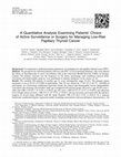 Research paper thumbnail of A Quantitative Analysis Examining Patients' Choice of Active Surveillance or Surgery for Managing Low-Risk Papillary Thyroid Cancer