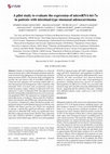 Research paper thumbnail of A pilot study to evaluate the expression of microRNA‑let‑7a in patients with intestinal‑type sinonasal adenocarcinoma