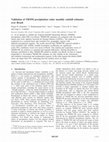 Research paper thumbnail of Validation of TRMM precipitation radar monthly rainfall estimates over Brazil