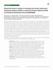 Research paper thumbnail of Blood lead levels in relation to smoking and chronic obstructive pulmonary disease (COPD): a study from Korean National Health and Nutrition Examination Survey (KNHANES)