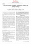 Research paper thumbnail of High Serum Irisin Level as an Independent Predictor of Diabetes Mellitus