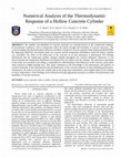 Research paper thumbnail of Numerical Analysis of the Thermodynamic Response of a Hollow Concrete Cylinder