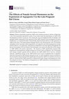 Research paper thumbnail of The effects of female sexual hormones on the expression and function of α1A- and α1D-adrenoceptor subtypes in the late-pregnant rat myometrium